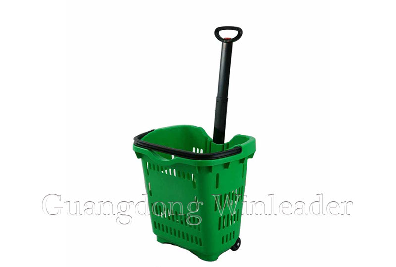 Plastic folding baskets