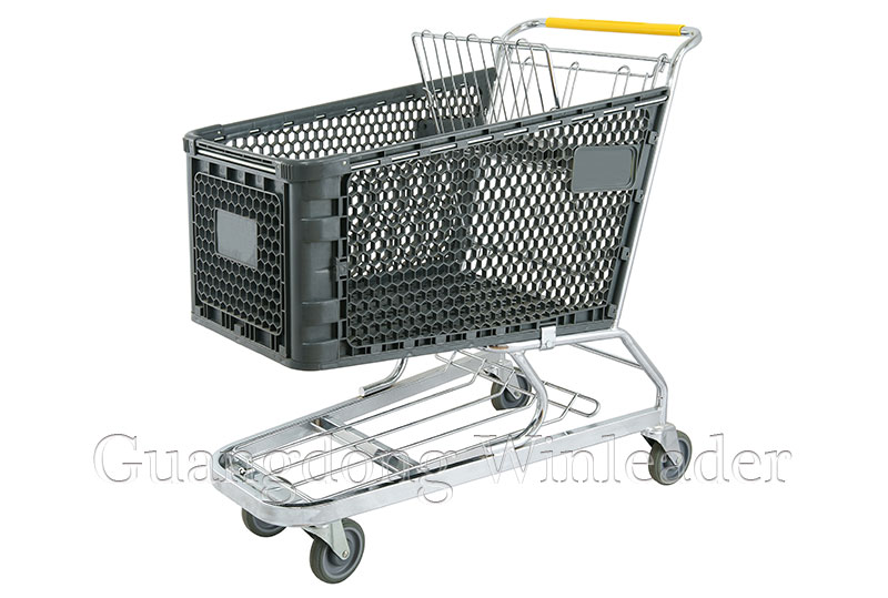 YLD-PT180-1FB Plastic Shopping Cart