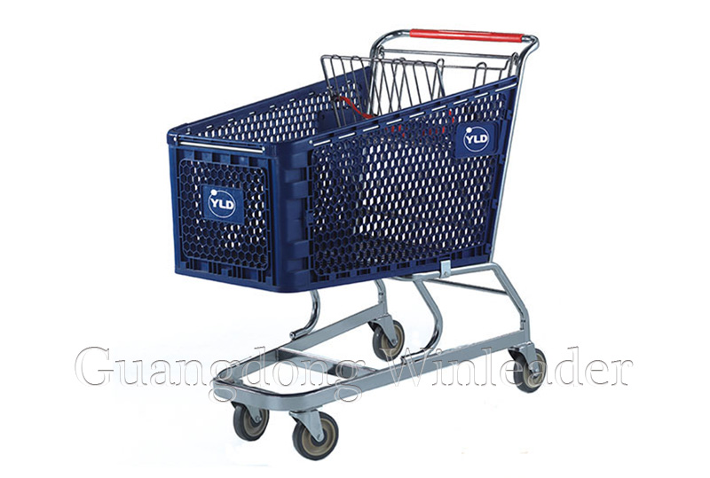 YLD-PT180-2SB Plastic Shopping Cart