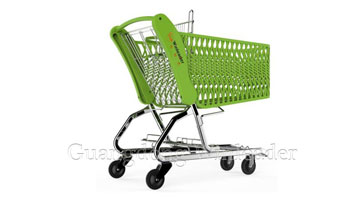 The carrying capacity of plastic shopping carts in supermarkets
