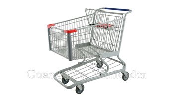 The shopping cart was inspired by a folding chair